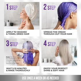 Ingredients list on SUNATORIA Purple Hair Mask packaging