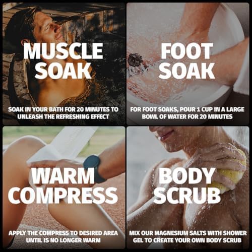 Ingredients of Coach Soak Magnesium Bath Soak displayed
