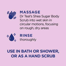 Ingredients of Dr Teal's Shea Sugar Body Scrub Black Elderberry