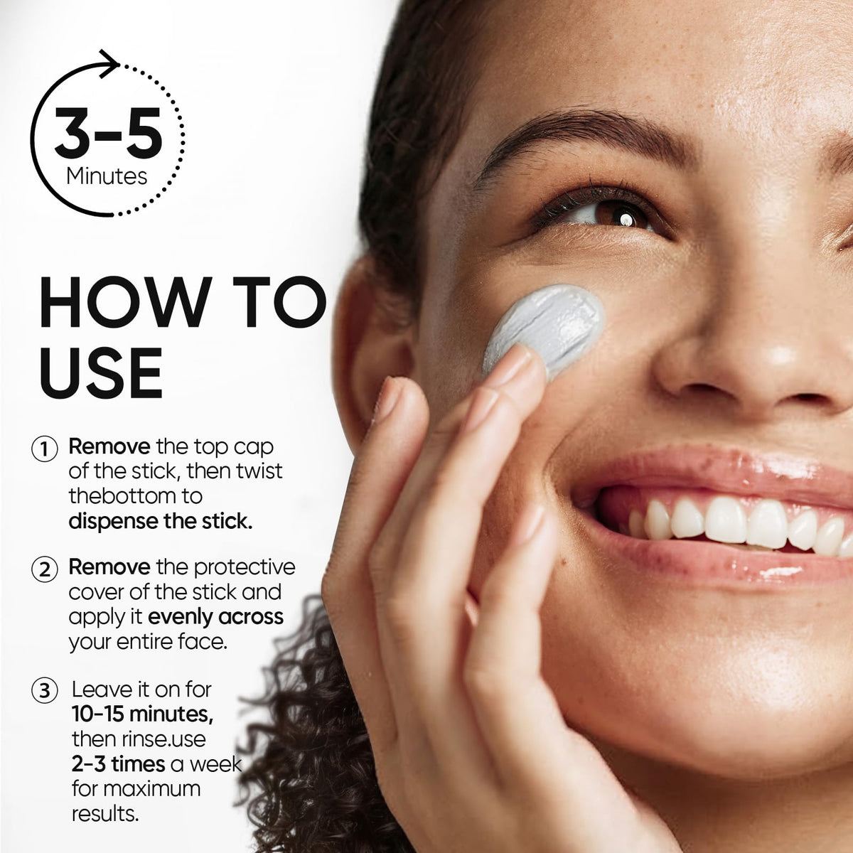 Ingredients of SKINTIFIC Amazonian White Clay Mask Stick