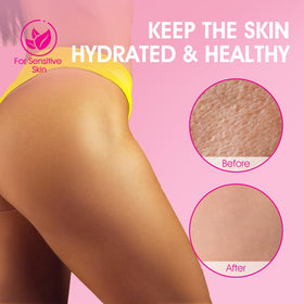 Ingredients of VOERUY Bikini Exfoliator displayed