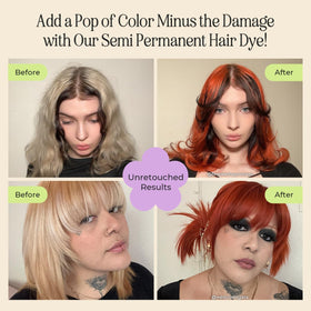 INH Fire Opal hair dye texture close-up