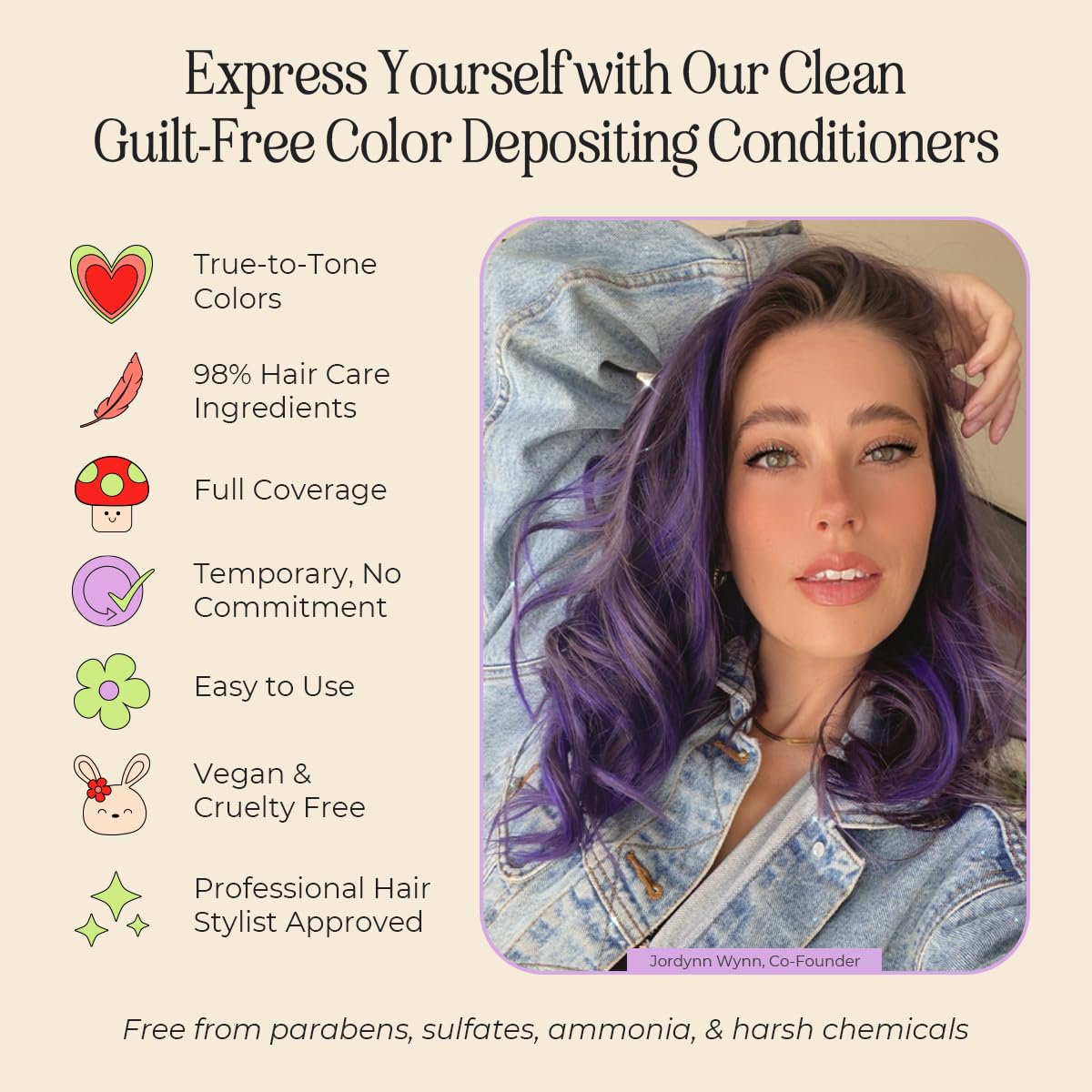 INH Semi Permanent Hair Colour Amethyst Dark Purple hair dye texture