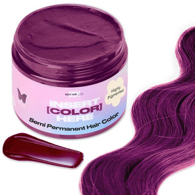 INH Semi Permanent Hair Colour Garnet Violet 6oz front view