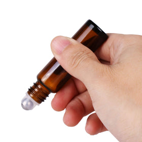 inice 10ml amber glass roller bottle with essential oils