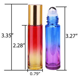 inice essential oils roller bottle with stainless steel roller ball close-up