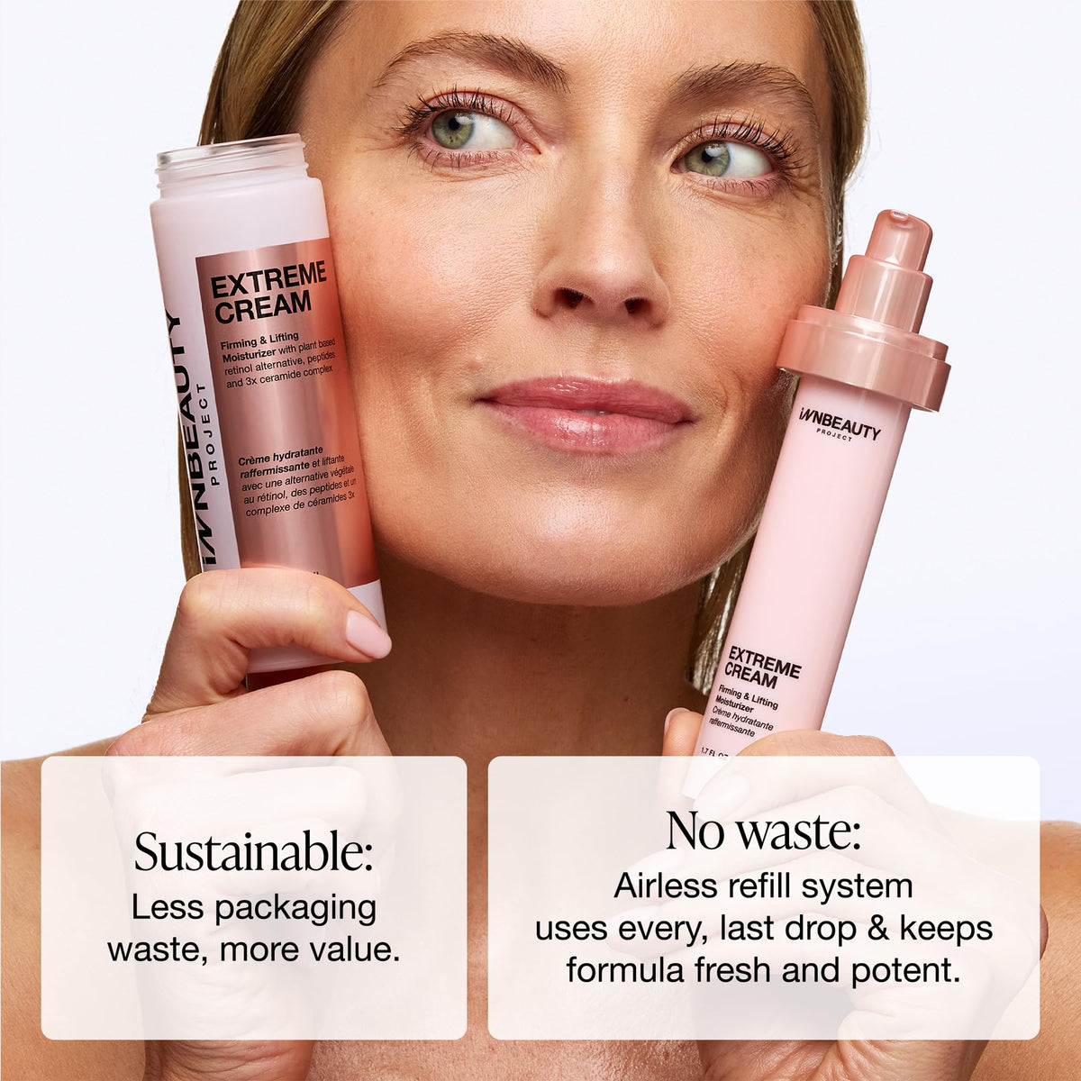Innbeauty Project Extreme Cream Refill on a bathroom counter
