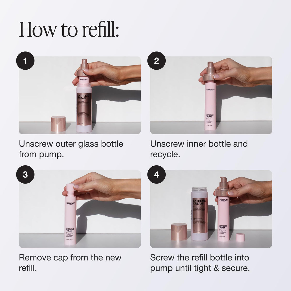 Innbeauty Project Extreme Cream Refill pod with packaging