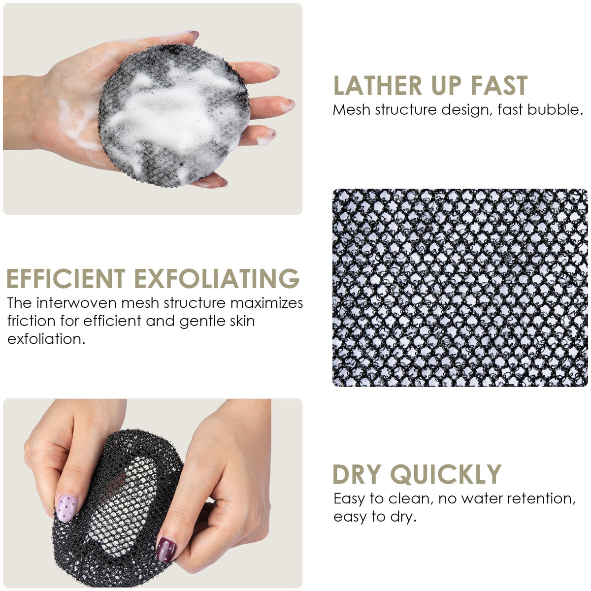 INNERNEED Body Cleansing Scrubber close-up of silicone bristles