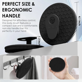 INNERNEED Body Cleansing Scrubber showing ergonomic grip