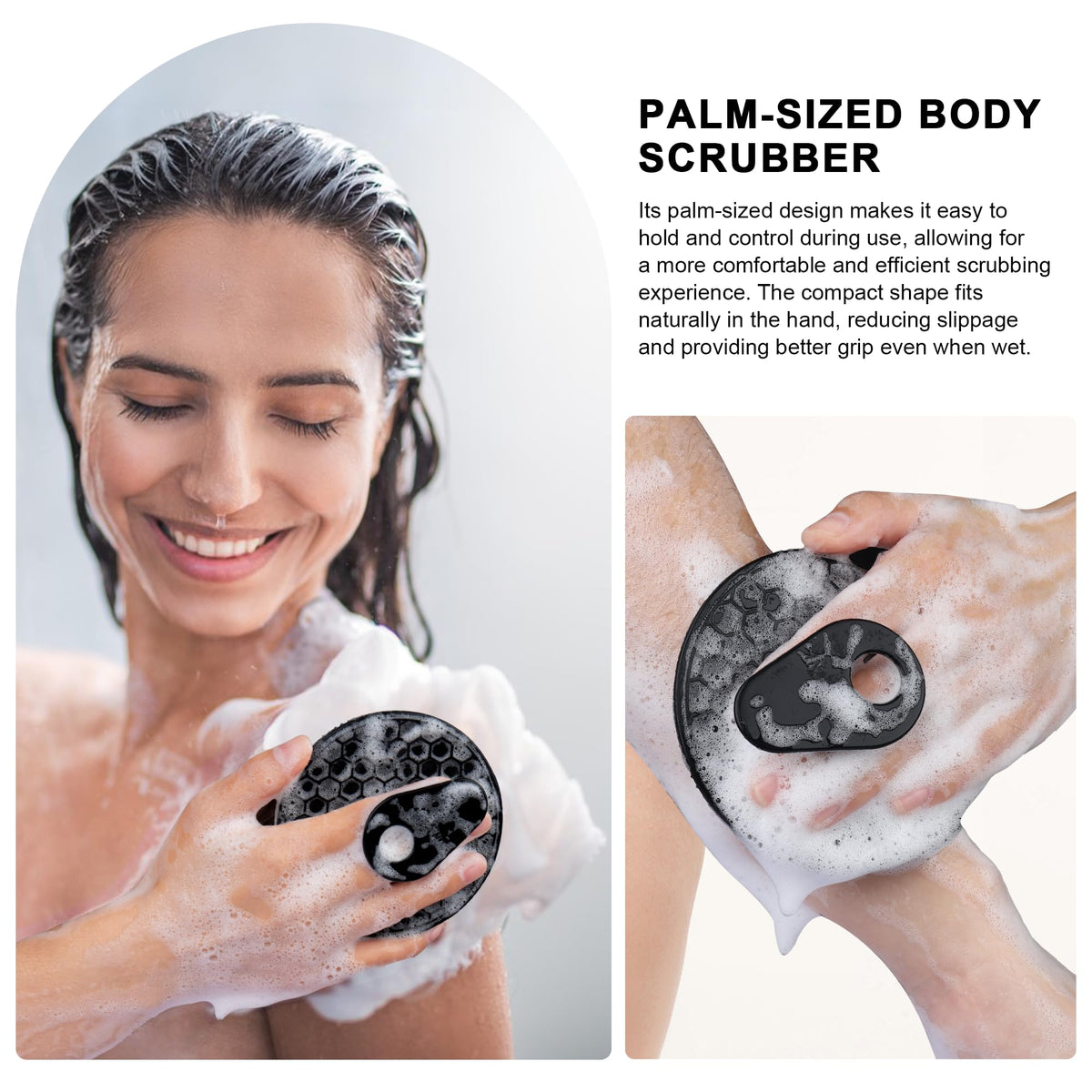 INNERNEED Body Cleansing Scrubber with nylon mesh cover