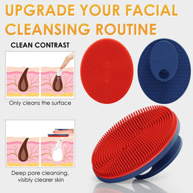 INNERNEED Magnetic Silicone Facial Cleansing Brush close-up of bristles