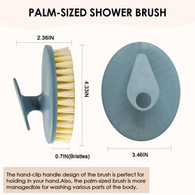 INNERNEED silicone body scrubber angled design for easy storage