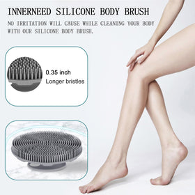 INNERNEED silicone body scrubber close-up of material
