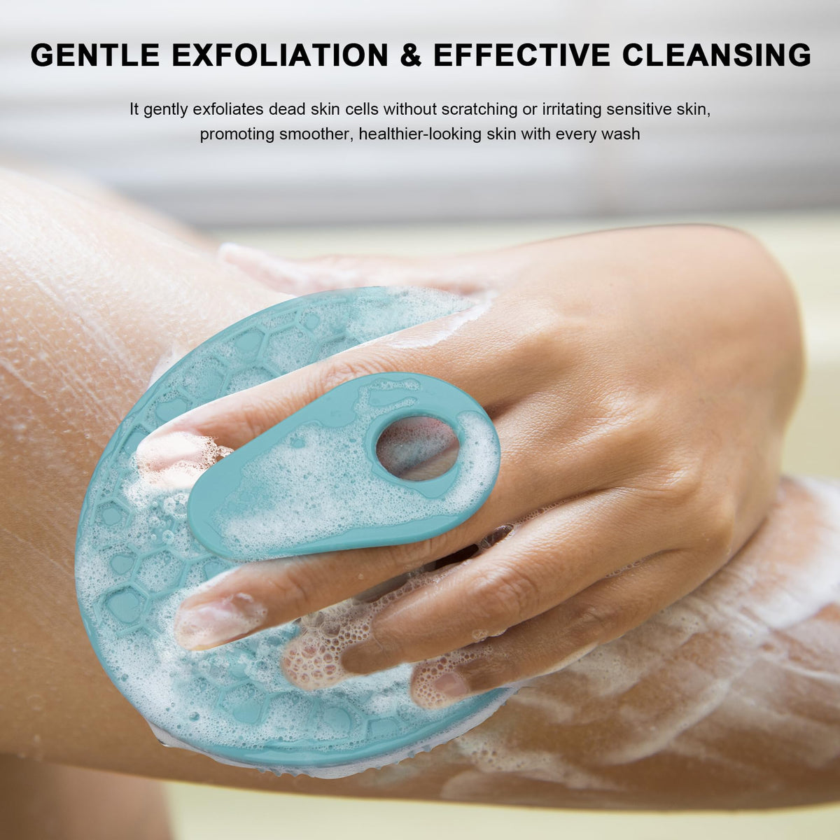 INNERNEED Silicone Body Scrubber compact size for travel