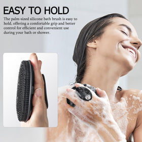 INNERNEED silicone body scrubber hanging to dry
