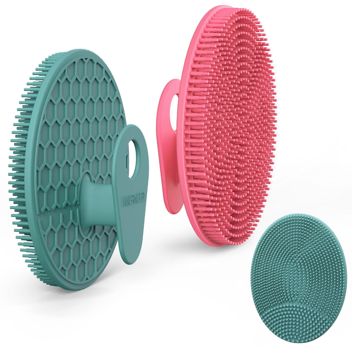 INNERNEED Silicone Body Scrubber Set packaging display