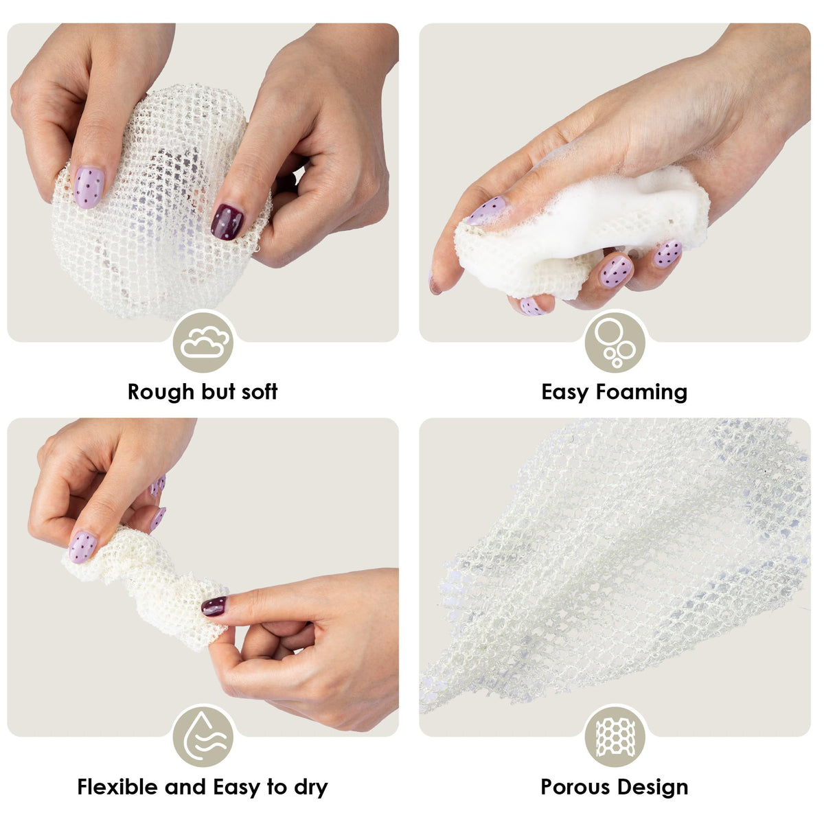 INNERNEED Silicone Body Scrubber showing flexible bristles