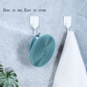 INNERNEED Silicone Face Brush Dark Green and Pink together
