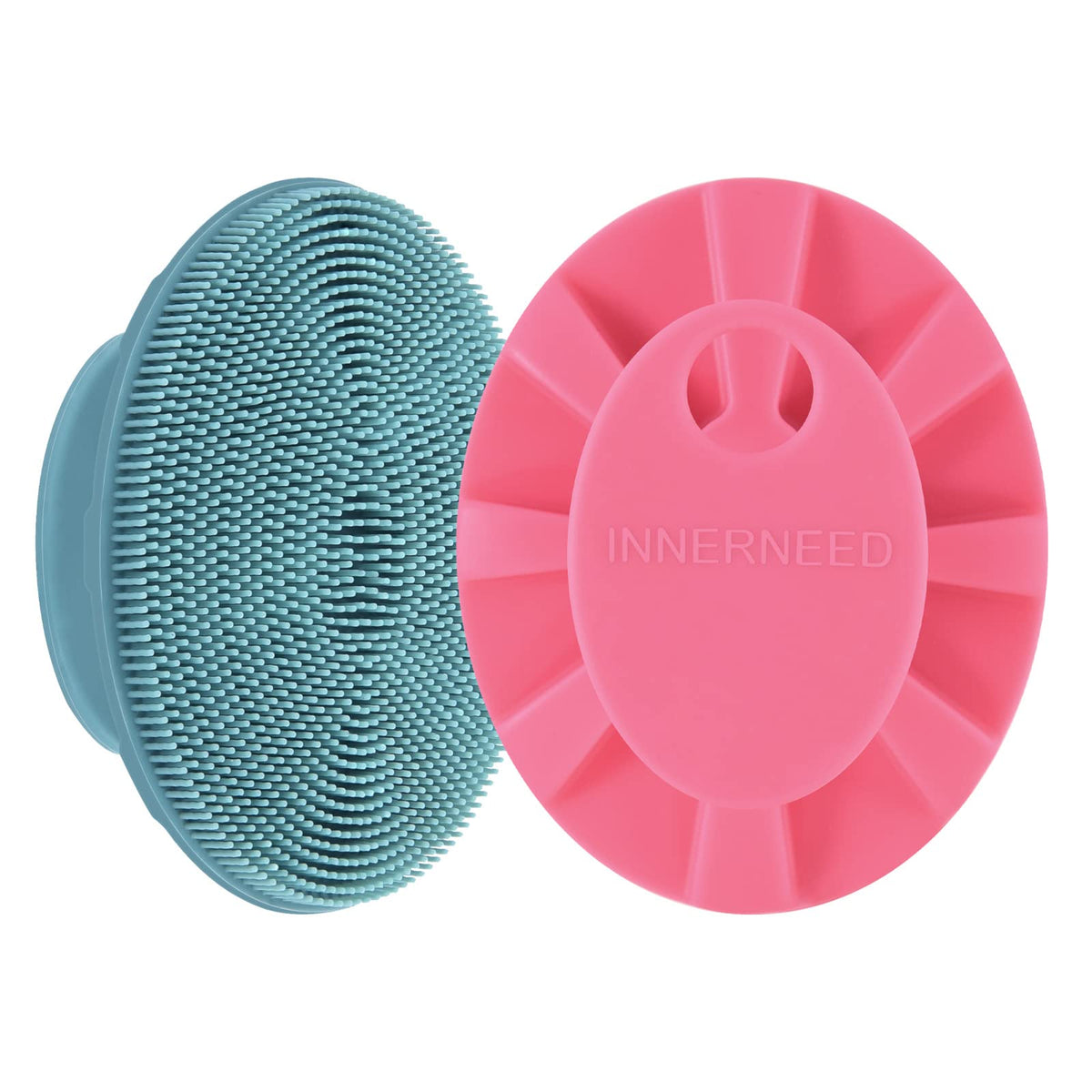 INNERNEED Silicone Face Brush Dark Green front view