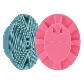 INNERNEED Silicone Face Brush Dark Green front view