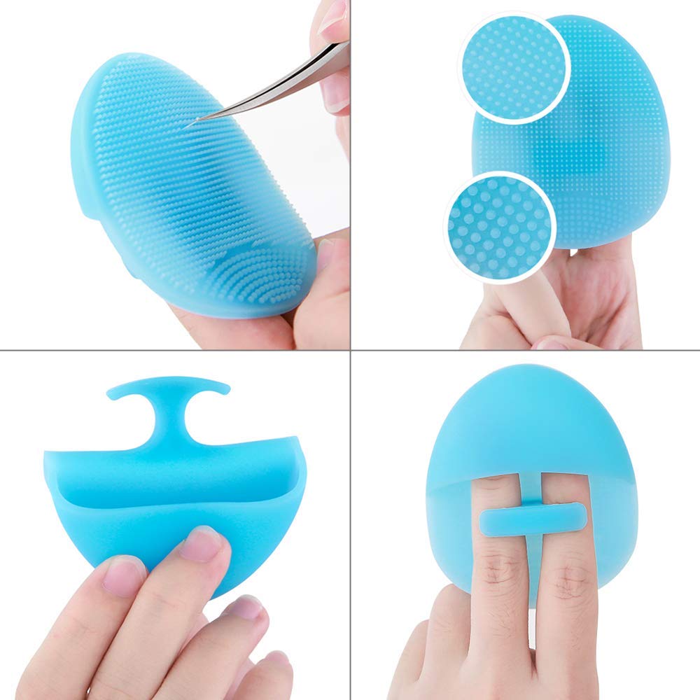 INNERNEED Silicone Face Cleanser Brush in hand