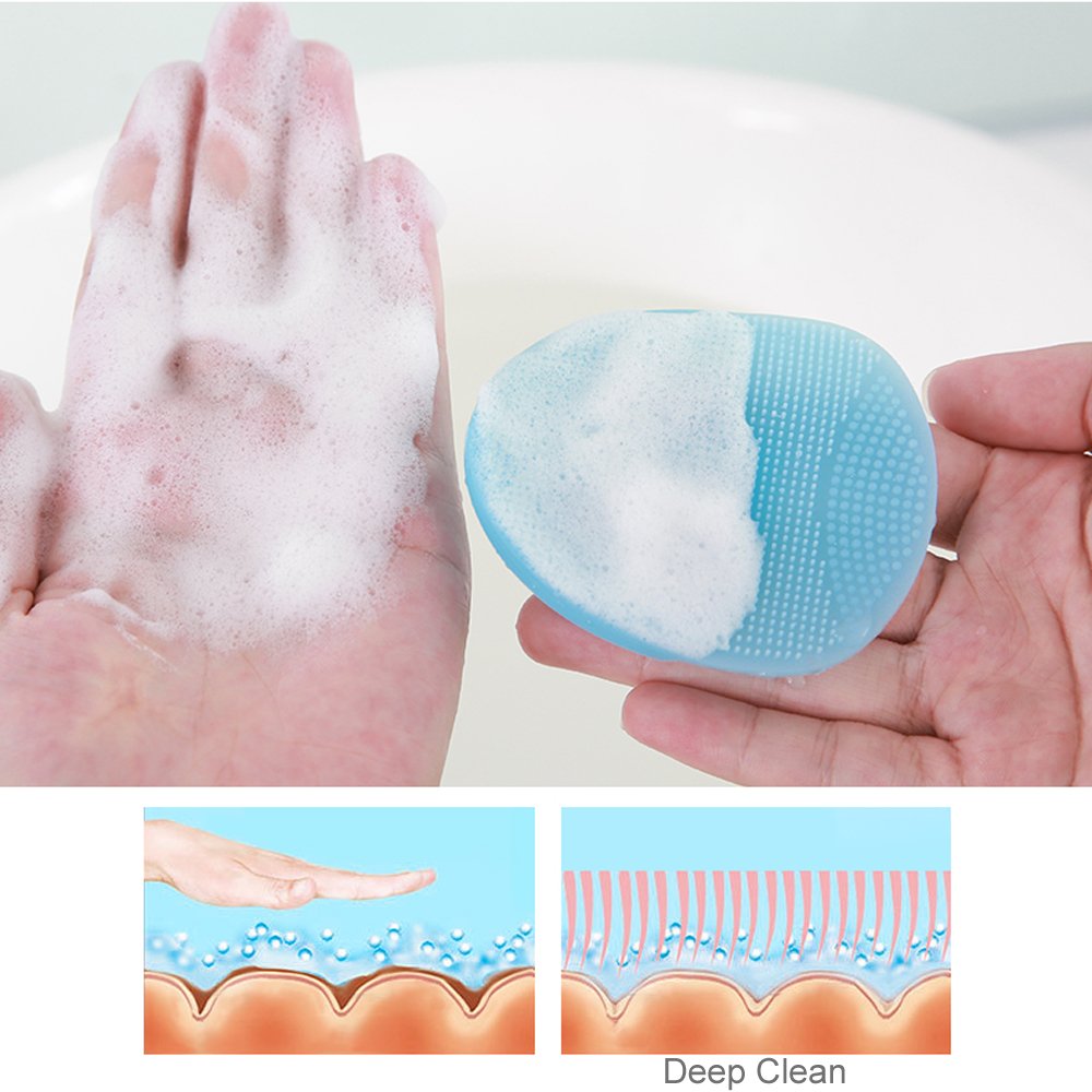 INNERNEED Silicone Face Cleanser Brush in lifestyle setting
