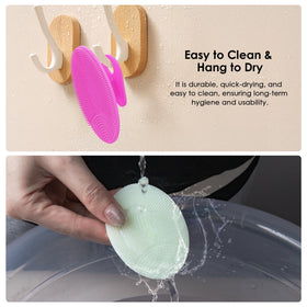 INNERNEED Silicone Face Scrubber close-up of bristles