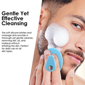 INNERNEED Silicone Face Scrubber hanging on a hook