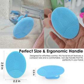 INNERNEED Silicone Face Scrubber with anti-slip grip