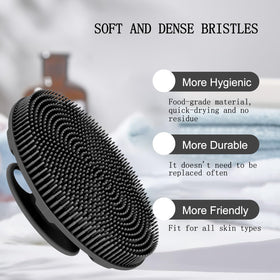 INNERNEED Soft Silicone Body Scrubber close-up of silicone material