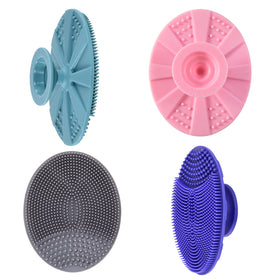 INNERNEED Soft Silicone Facial Cleansing Scrubber assorted colours