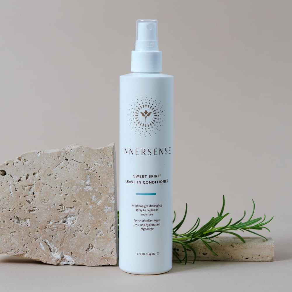 INNERSENSE Sweet Spirit Leave-In Conditioner 10oz with a sprayer top view