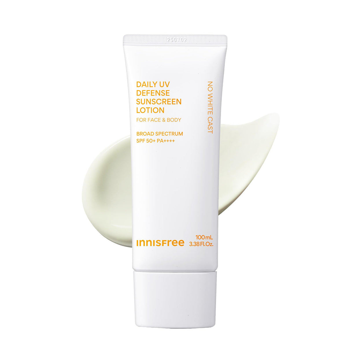 innisfree Daily UV Defense Sunscreen SPF 50+ front view with packaging