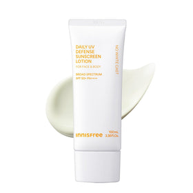 innisfree Daily UV Defense Sunscreen SPF 50+ front view with packaging