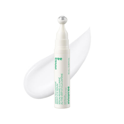 innisfree Green Tea Caffeine Depuffing Eye Serum Roll-On front view