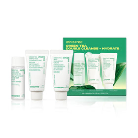 innisfree Green Tea Double Cleanse + Hydrate Trio front view