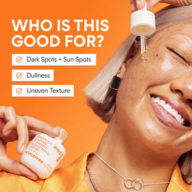 innisfree Green Tea Enzyme Vitamin C Serum application on face
