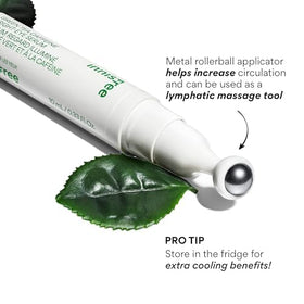 innisfree Green Tea Eye Serum Roll-On with ingredients list
