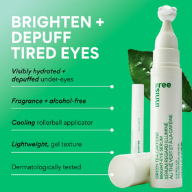 innisfree Green Tea Eye Serum Roll-On with packaging