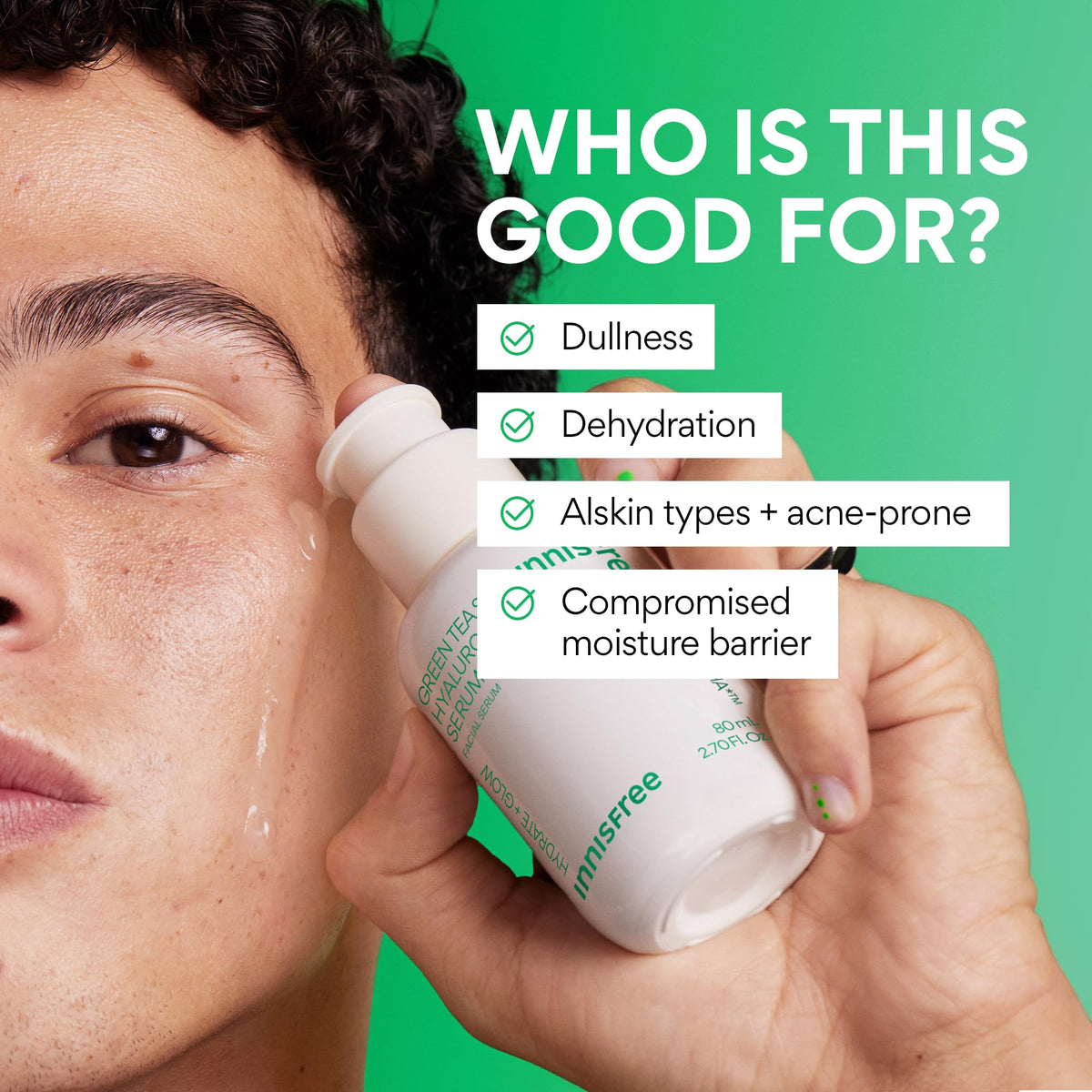 innisfree Green Tea Seed Hydrating Serum packaging details