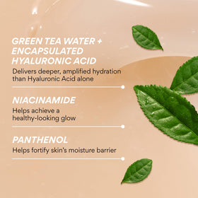 innisfree Green Tea Seed Hydrating Serum texture on hand
