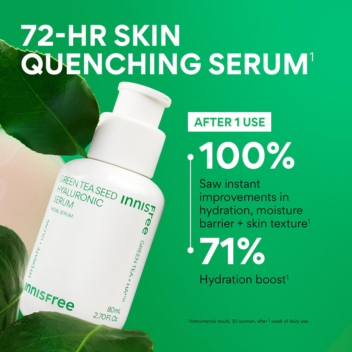 innisfree Green Tea Seed Hydrating Serum with pump