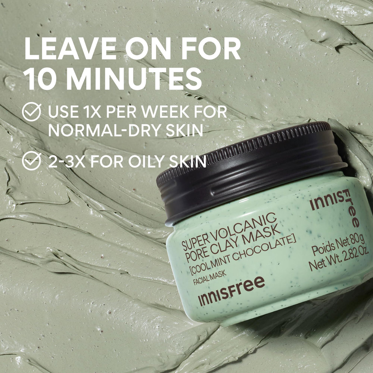 innisfree Mint Chocolate Super Volcanic Clay Mask ingredients list