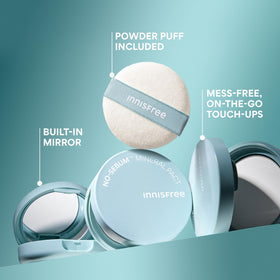 innisfree No Sebum Mineral Pact pressed powder texture close-up