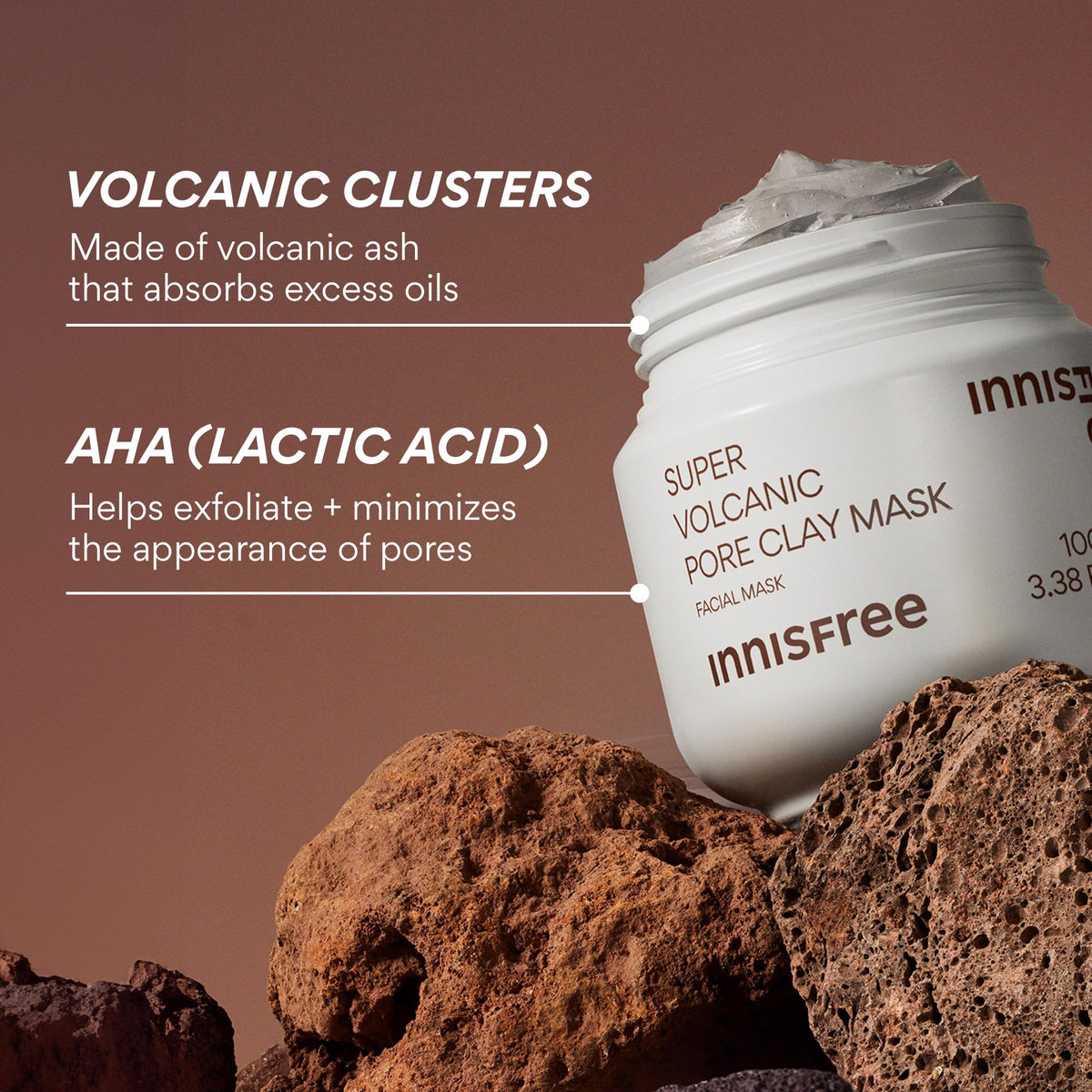 innisfree Super Volcanic Pore Clay Mask ingredients list