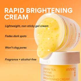 innisfree Vitamin C cream texture on hand
