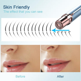 innobeaut Electric Facial Hair Remover with three replacement heads displayed