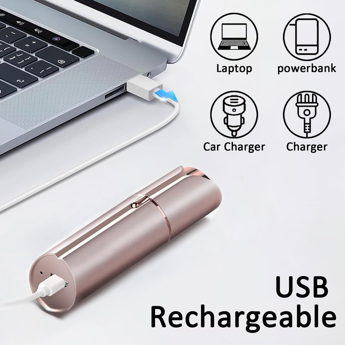 innobeaut face shaver in a stylish lipstick shape