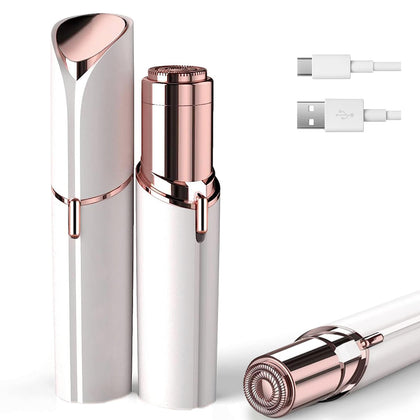 innobeaut Painless Electric Face Shaver white model front view